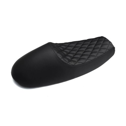 Motone Bonneville Cafe Racer Sitz - Diamant Stich - Schwarz