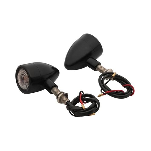 Motone Custom Billet Indicator Turn Signals - Set of 4 - Black