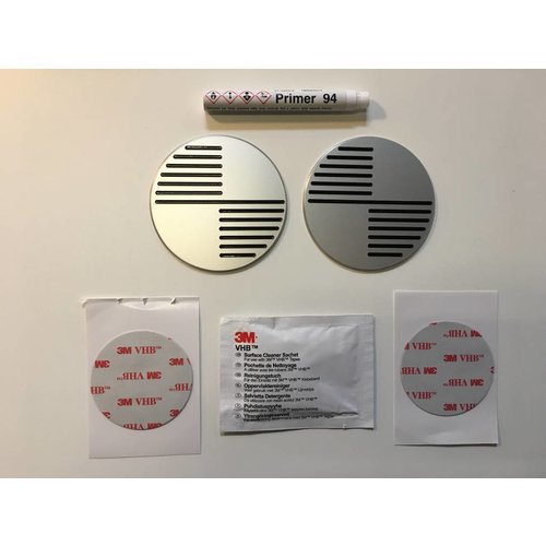 Handmade BMW 70MM Emblems Brushed Type 2