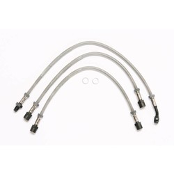 Conduite de frein en acier inoxydable pour BMW R2V R45 ET R65 à partir de 9/1981 avec guidon haut et double disque de freinage, trois pièces