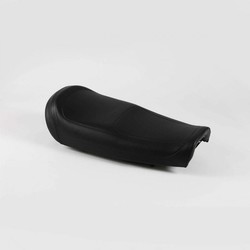 Selle "S" noire ferme avec revêtement lisse pour les premières séries BMW R 90S