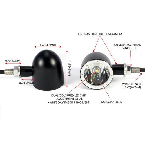 Set Bullet Running Lights & Turn Signal Light