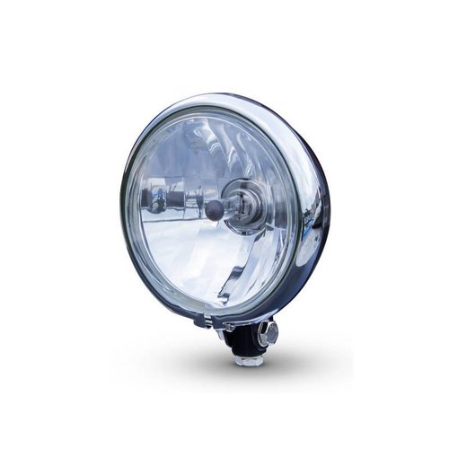 5,75" Bates Style Headlight Bottom Mount Chrome
