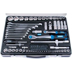 Socket set Premium 82 pieces 1/4+1/2