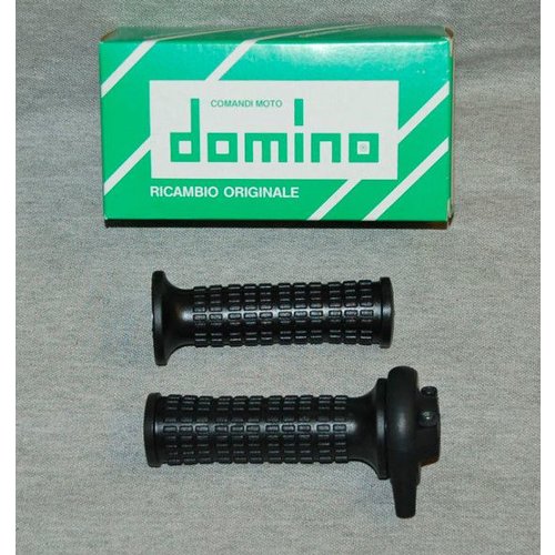 Domino Tommaselli 22MM Gasgriffe "Vintage Rally" Einzelkabel