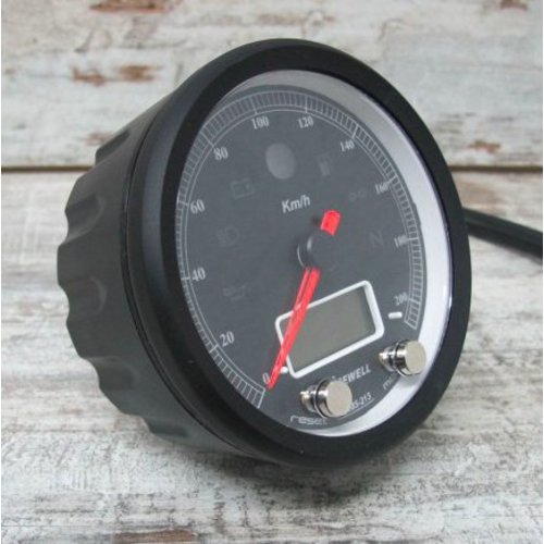 Acewell CA085 210 KM/H Speedo Black/Black