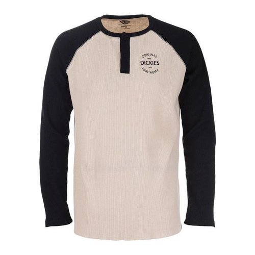 Dickies Gridley Raglan Waffel-Shirt - Schwarz