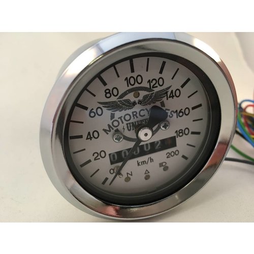 60MM BMW Kilometerteller Chrome + 4 Extra Functies