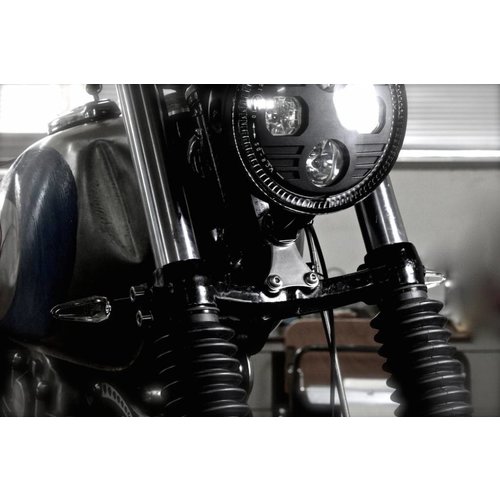 Yamaha SR500 - Support pour phare avant en acier inoxydable