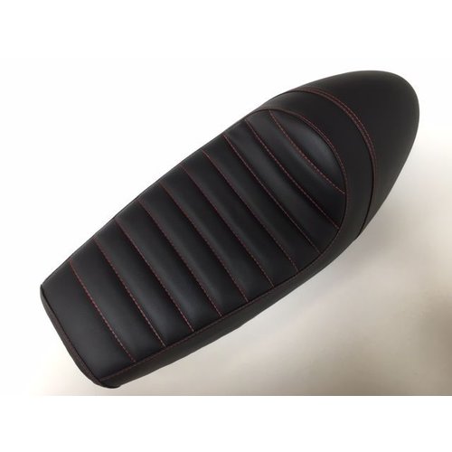 MCU SR400 SR500 Style Cafe Racer Sitzbank Schwarz & Rot