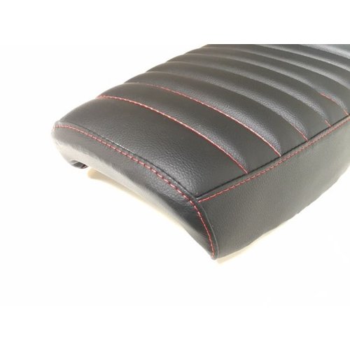 MCU SR400 SR500 Style Cafe Racer Sitzbank Schwarz & Rot