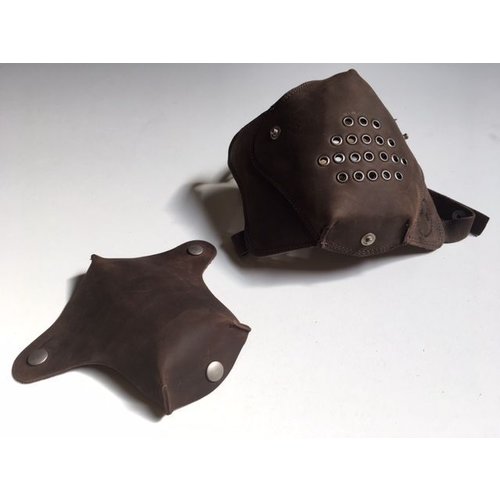 Motard Germany Cafe Racer Masker Leder - Plum