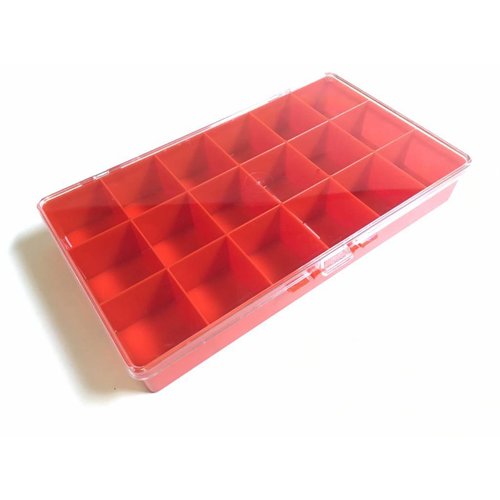 18 Slot nuts & bolts storagebox 27x15x3.8CM