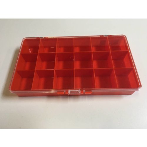 18 Vaks Sorteerdoos 27x15x3.8Cm