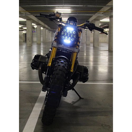 7" Multi Projector LED Scheinwerfer Black