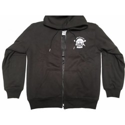 protective fabric  Hoodie + Protectoren - Zwart
