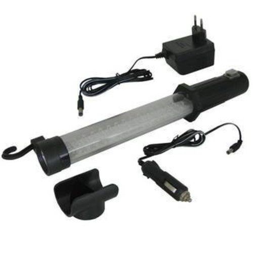 Looplamp 25 Led - Oplaadbaar + Oplader 220V/12V B/C