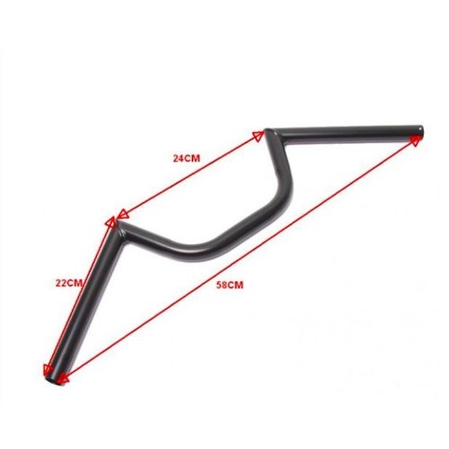 MCU 22mm Medium Cafe Racer M-Lenker Schwarz