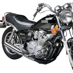 Yamaha XJ 550 4-in-1 uitlaat megaphone