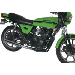 Kawasaki KZ550 4-in-1 uitlaatsysteem Megafoon Zwart / Chroom