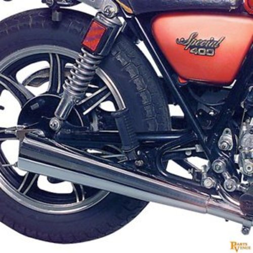 MAC Exhausts Yamaha XS 400 Muffler Megaphone 2-Into-2