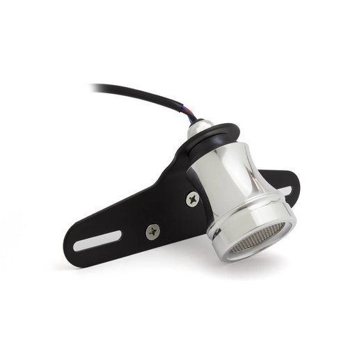 Feu arrière Café Racer avec grille et support de plaque poli