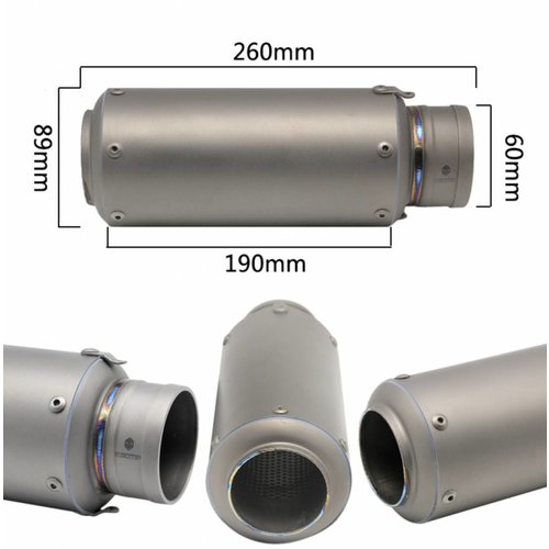 GP demper met linkpipe RVS 61mm (BMW S1000RR)