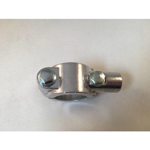 Mirror Chrome Handlebar Clamp 22 mm M10
