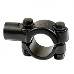 Mirror Black Handlebar Clamp 22mm M10