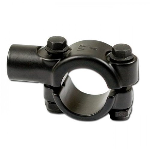 Spiegelschwarze Lenkerklemme 22 mm M10
