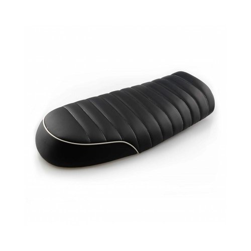 Brat Seat Black white piping