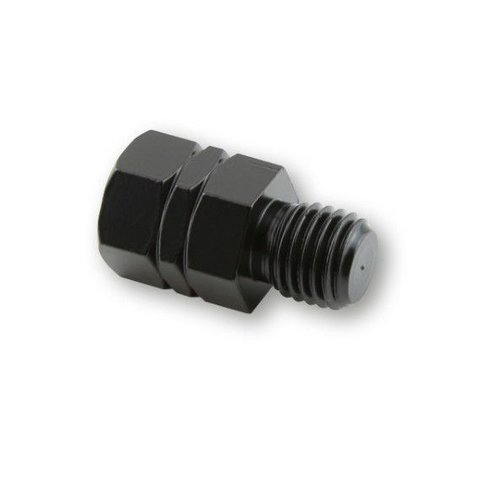 Adapter, Hole M10 R/H To Bolt M8 L/H Thread - Black