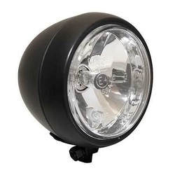 100MM Old school Cafe Racer Headlight Black