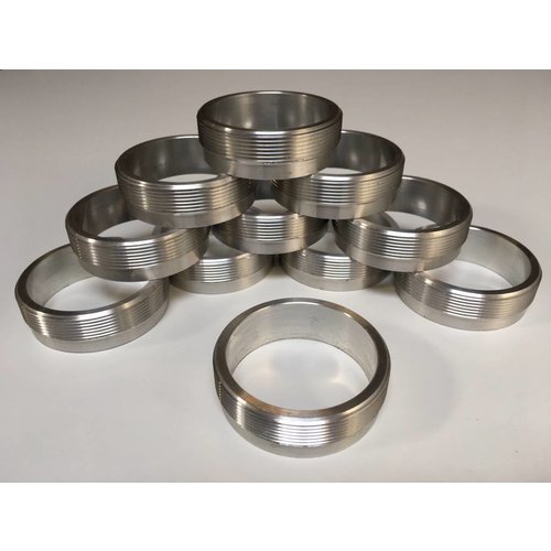 MCU 2" Aluminium Flange with threading (for Monza caps)