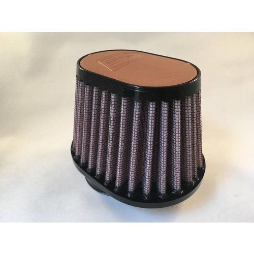 DNA Filtre à air ovale avec sommet en cuir 44MM