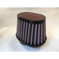 54MM Ovaal Filter Lederen Top Licht Bruin