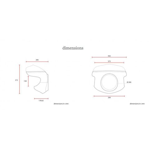 C.Racer Carénage Café racer Cockpit / pare-brise type 4