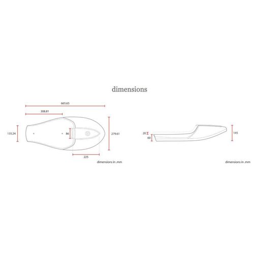 C.Racer Cafe Racer "Neo" Seat Tuck 'N Roll Brown Type 3