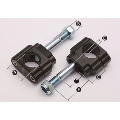 Renthal bars Bar Mounts 28.6MM No Offset Risers