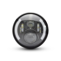 Phare avant noir Multi LED 7 " + clignotants - Type 2