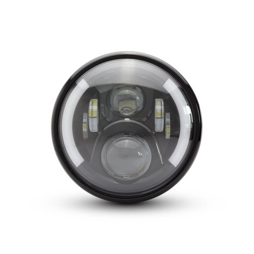 7 " Multi LED Headlight + Indicators Black Type 2