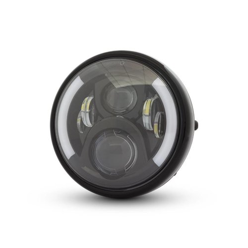 7 " Multi LED Headlight + Indicators Black Type 2