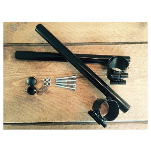 MCU 37MM - 22MM Zwarte Clipons Motorcycles United