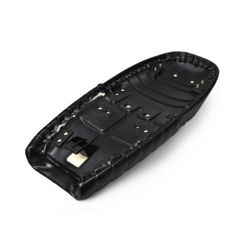 63cm x 25cm Tuck N' Roll Cafe Racer Seat Black 6