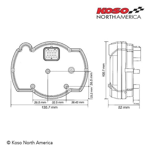 KOSO RX2N + GP Style (max. 20 000 U / min)
