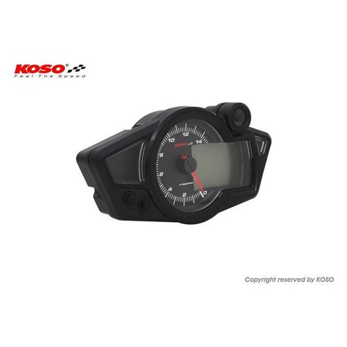 KOSO RX1N GP Style (schwarz / blaue Hintergrundbeleuchtung)