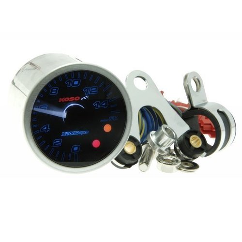KOSO Compte-tours 48mm style Eclipse (max 15.000 tr/min)