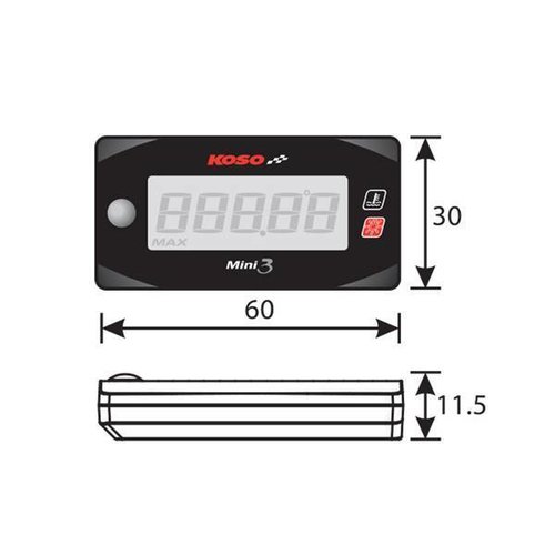 KOSO Mini 3 - Fuel Meter