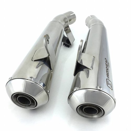 Ixil Ironhead Muffler for Triumph Bonneville T120, 16- Chrome E-marked