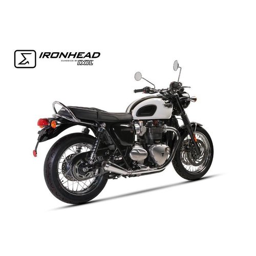 Ixil Pot d'échappement Ironhead pour Triumph Bonneville T120, 16- chromé et homologué